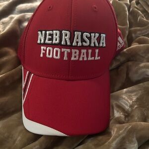 Adidas Nebraska Football Red Cap
